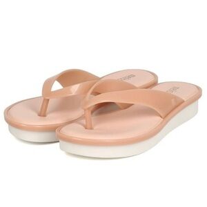 Melissa + Jason Wu New High Ad Women PVC Open Toe Flatform Slip On Thong Sandal
